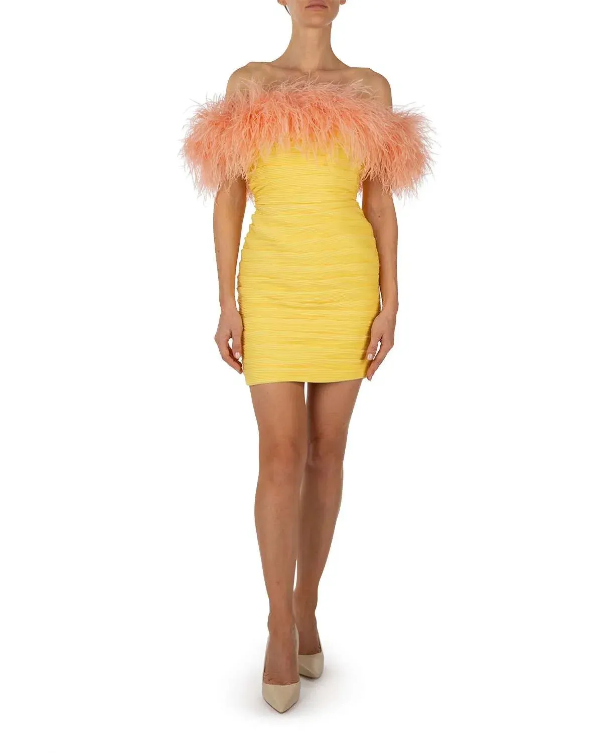 Rachel Gilbert Zion Mini Dress Lemon Size 1 / AU 8  - Image 2