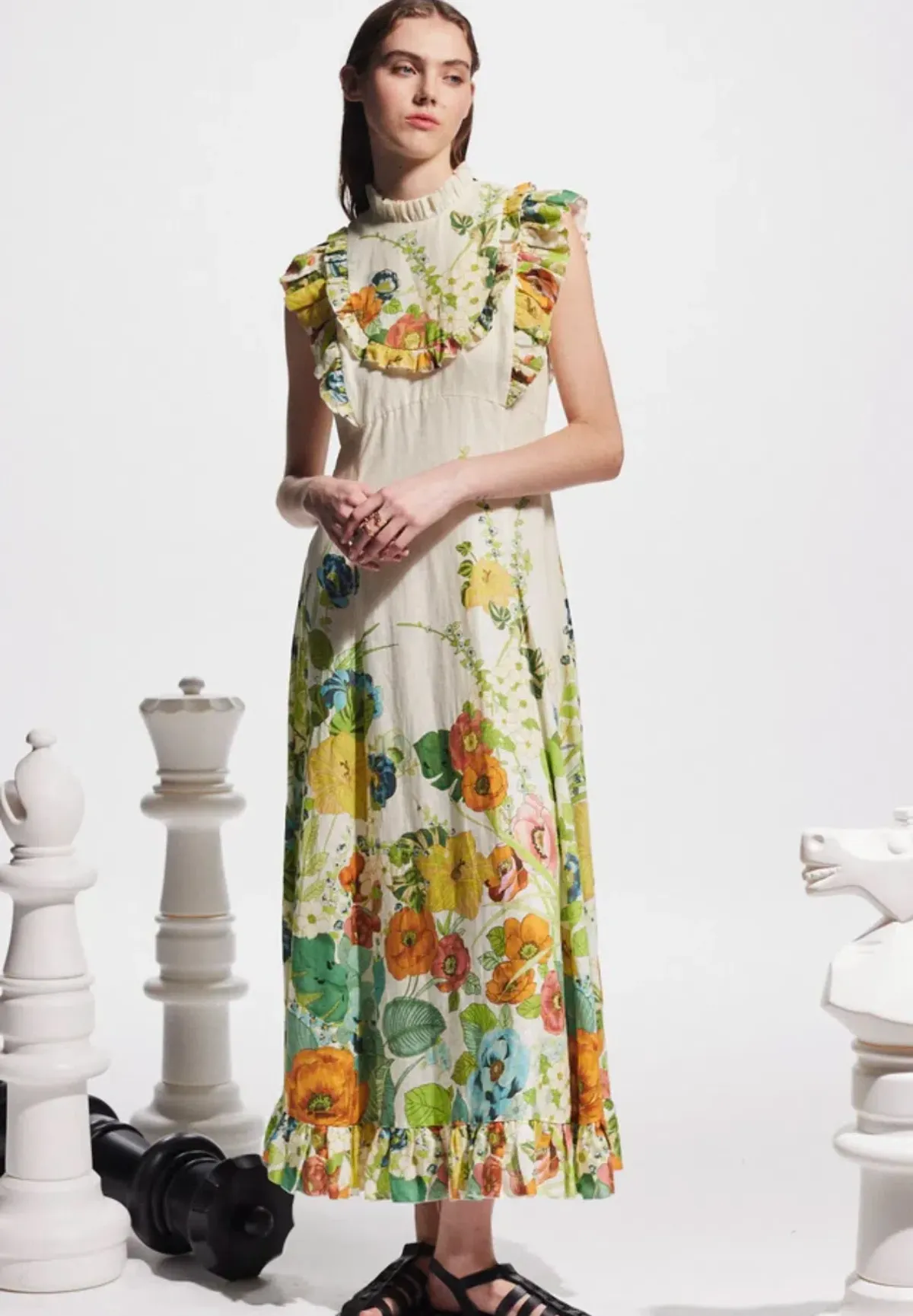 Alemais - Constance Midi Dress - Size 12 - Image 2