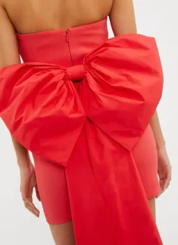 Rebecca Vallance Bon Ami Strapless Mini Dress Tangerine Size 8 for rent on The Volte - image 3