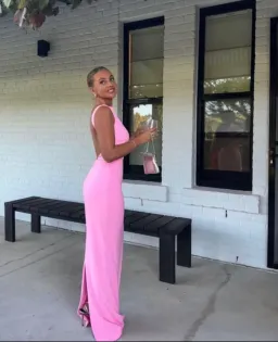 Effie Kats Verona Gown Pink Size 10 for rent on The Volte - image 2