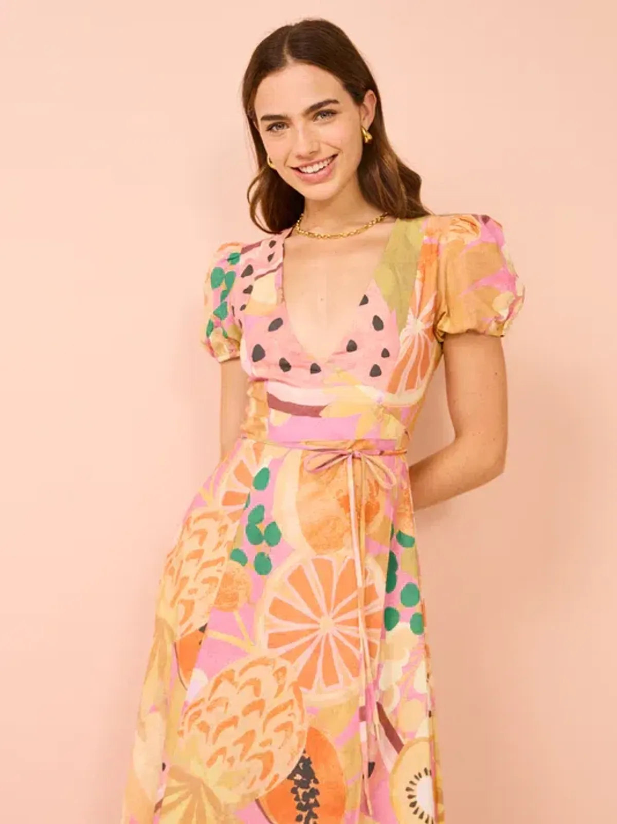 By Nicola - Fruit Punch Wrap dress Size 10 - Image 1