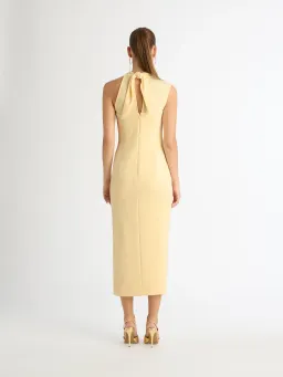 Shieke Zoe Midi Dress Yellow Size AU 6 for rent on The Volte - image 3