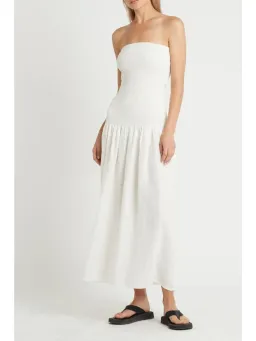 Sir The Label Madelyn Strapless Dress Ivory Size 3 / AU 12  for rent on The Volte - image 2