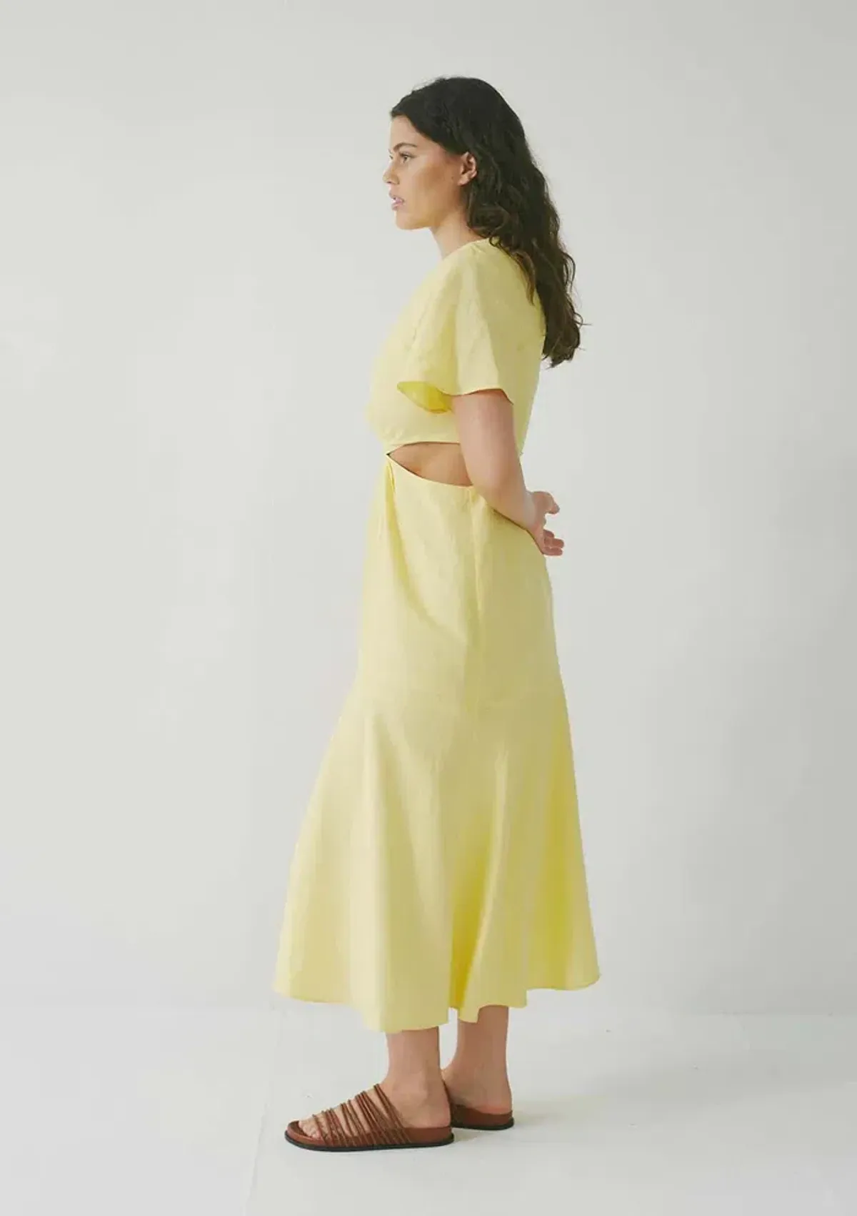 Jillian Boustred Link Dress Yellow Size AU 12 - Image 2