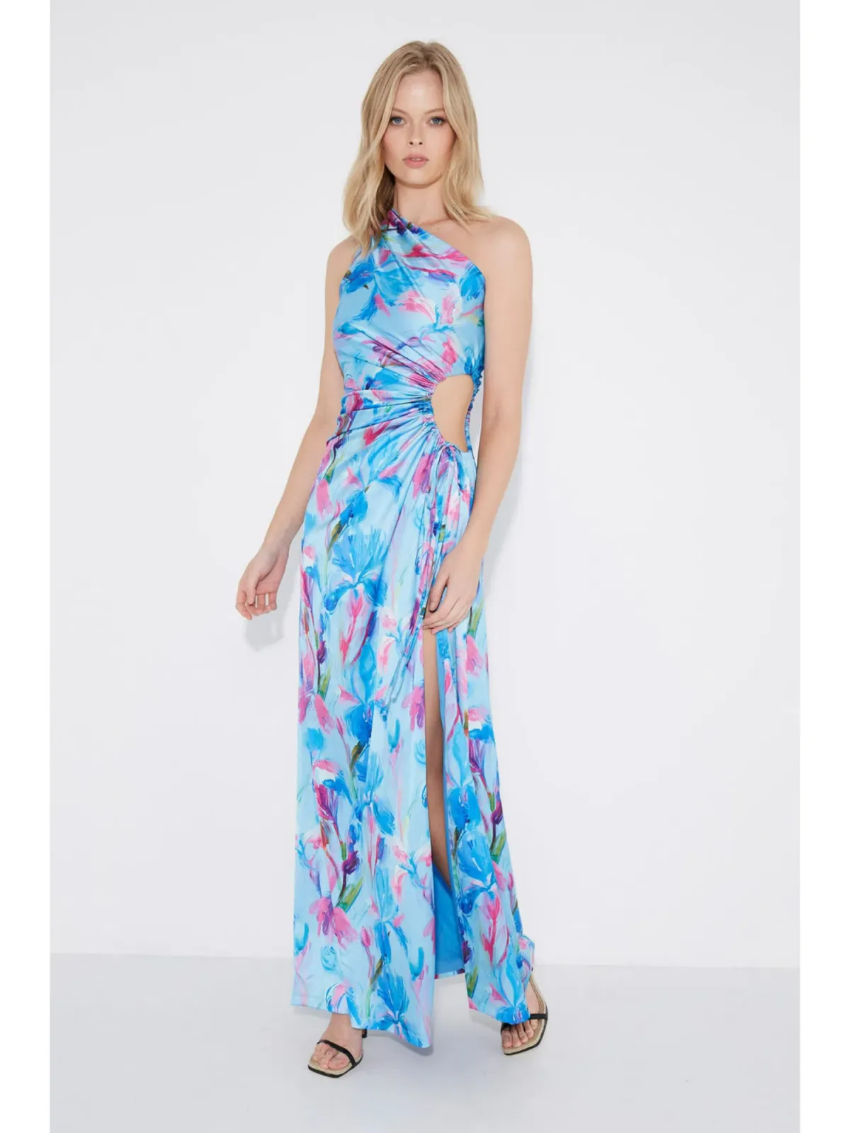 Sonya Moda Nour Zuri Dress Blue Print Size AU 6 - Image 1