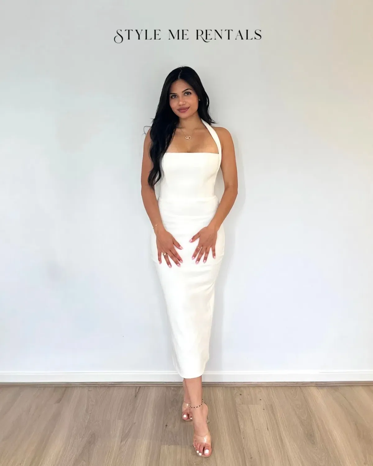 Effie Kats Meline Midi Dress White Size S/ AU 8 - Image 3