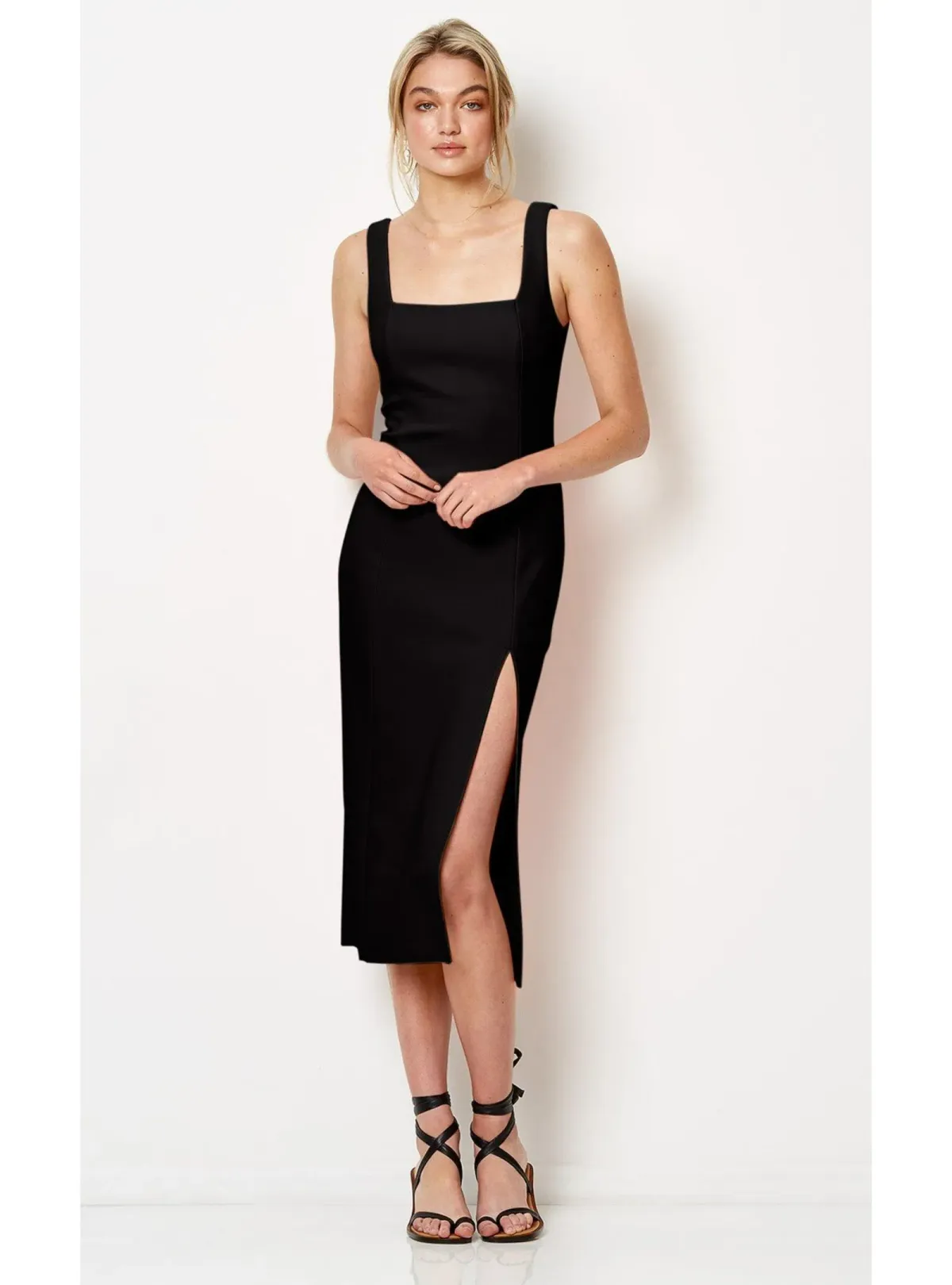 Bec & Bridge Hibiscus Islands Midi Dress in Navy Size AU 6 - Image 1