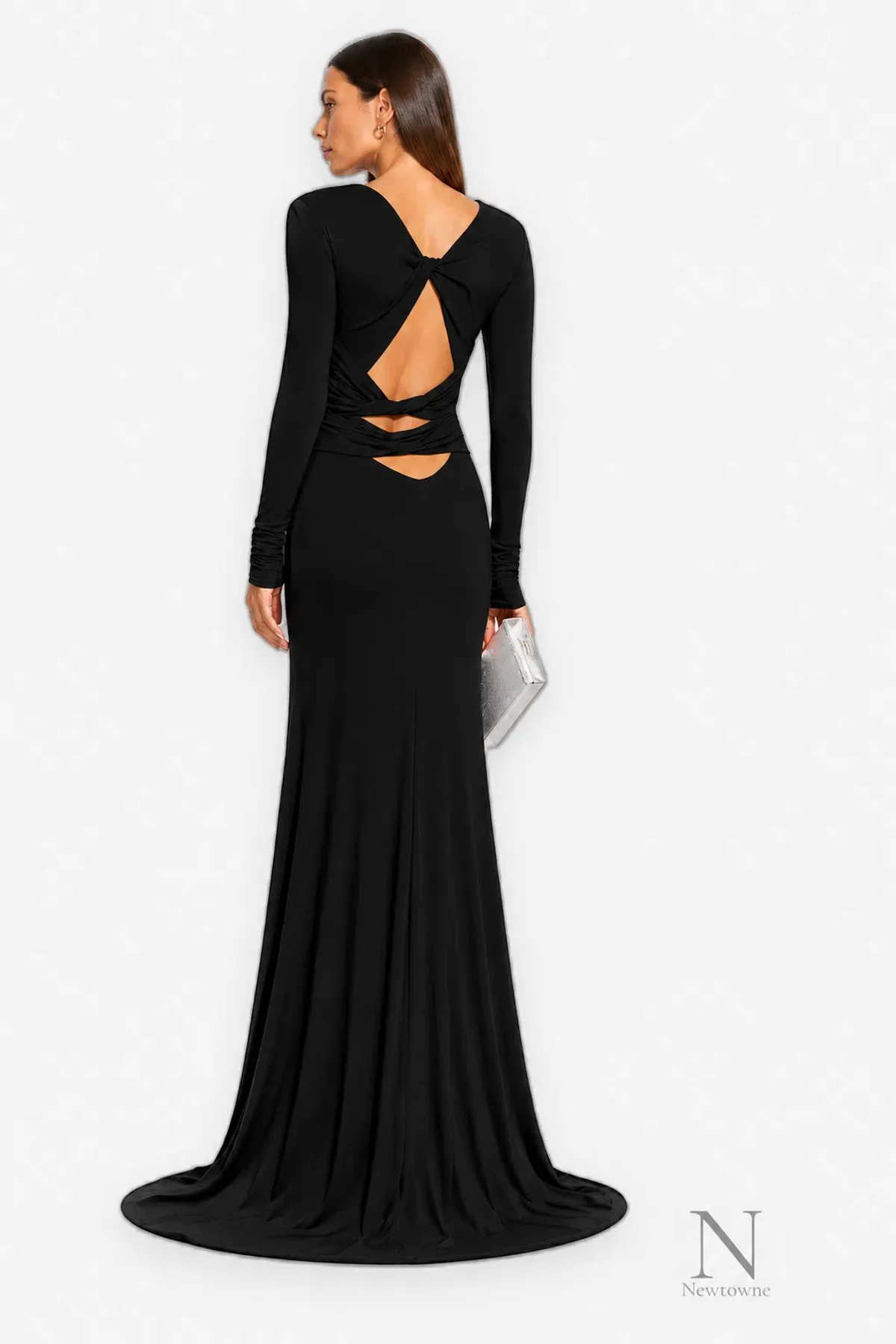 Dundas Orion Evening Gown Black Size 6 - Image 1
