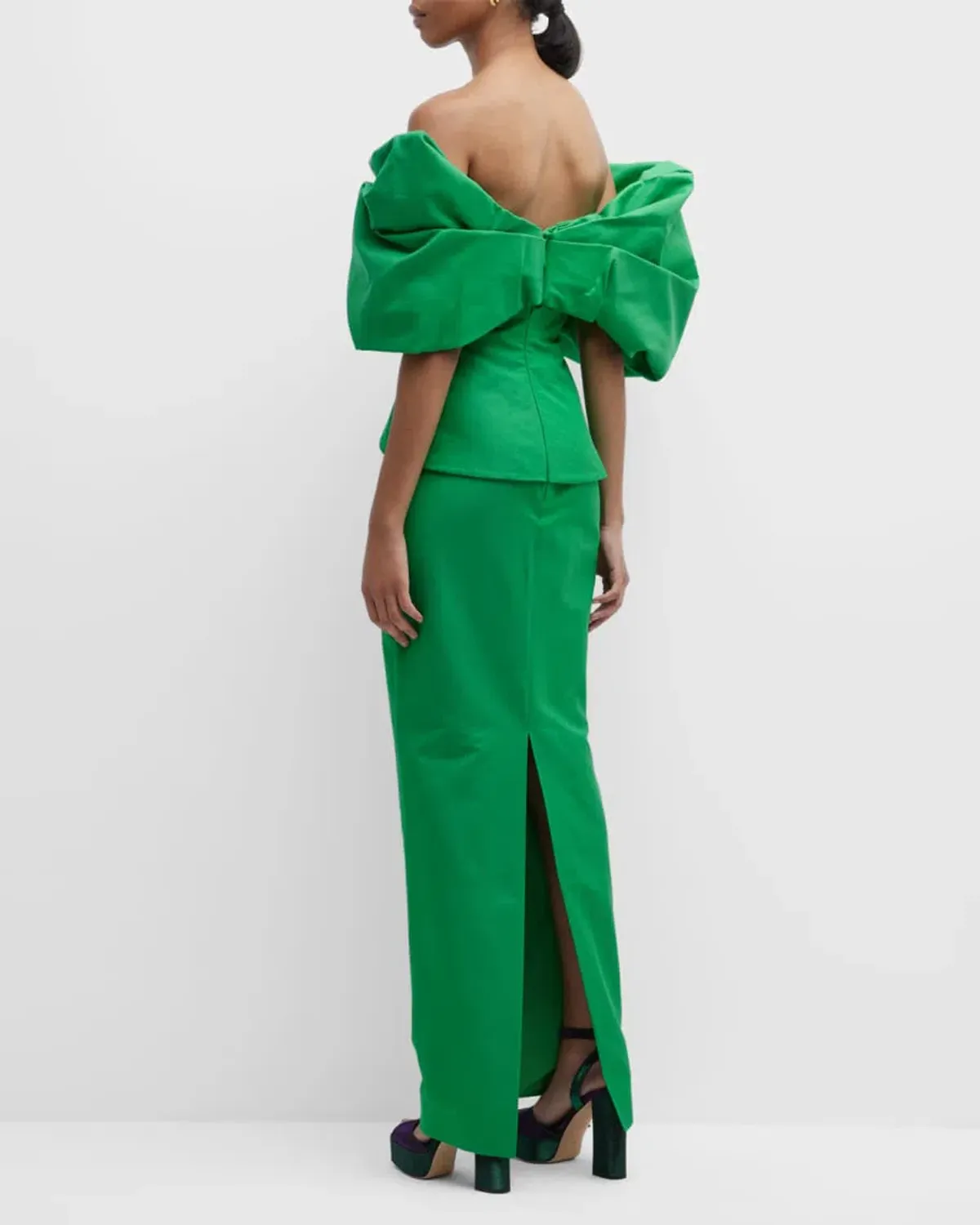Rachel Gilbert Xavier Gown Green Size 8 - Image 2
