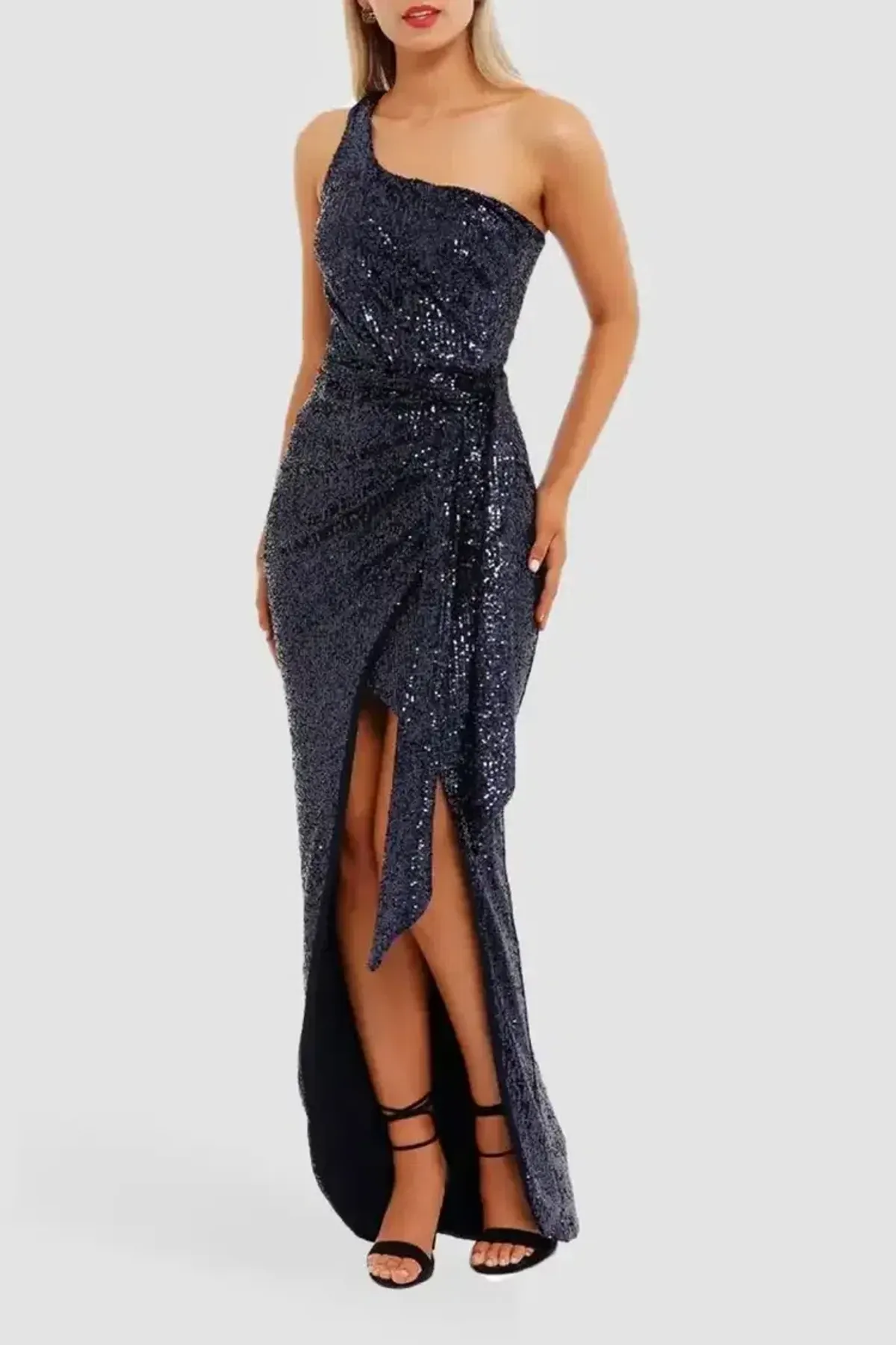 Nookie Palazzo Gown in Navy Size 12 - Image 3