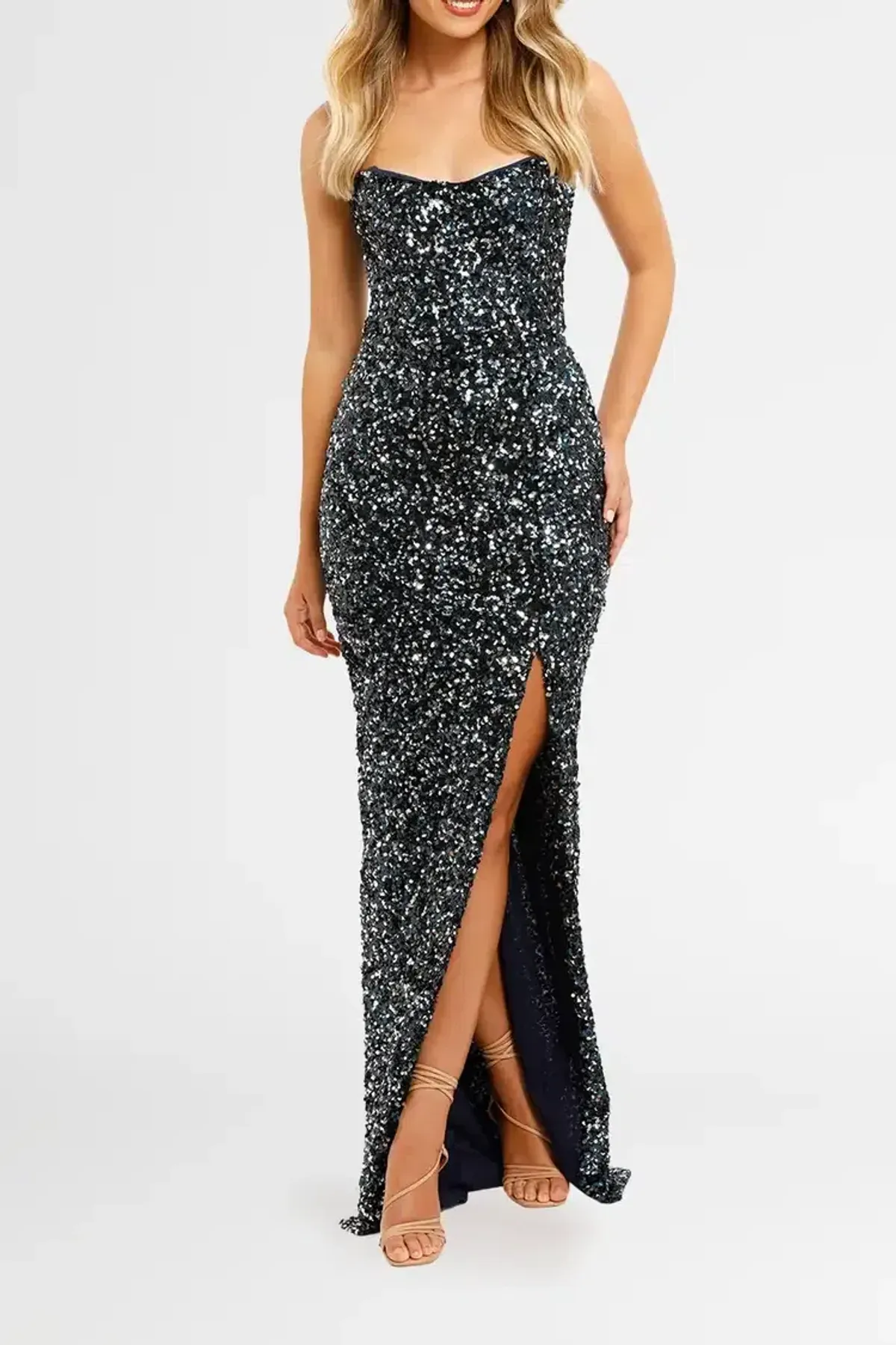 Nookie Confetti Gown in Navy Size 10 - Image 2