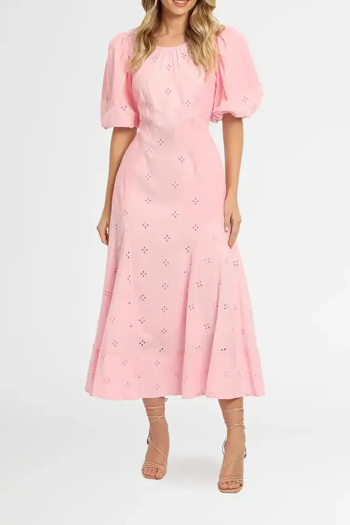 Saint Armont Lumière Midi Dress in Pink Size 6 - Image 1