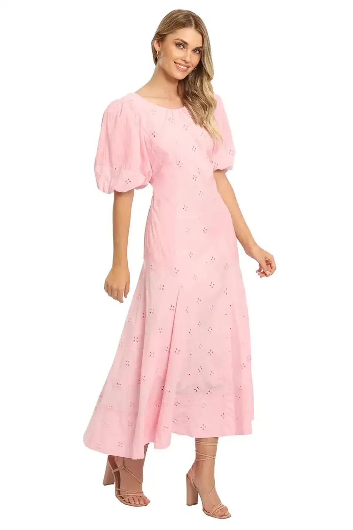 Saint Armont Lumière Midi Dress in Pink Size 6 - Image 2