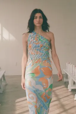 Zaco Pandora Midi Dress Calista Aliza Print Size S / AU 8 for rent on The Volte - image 2