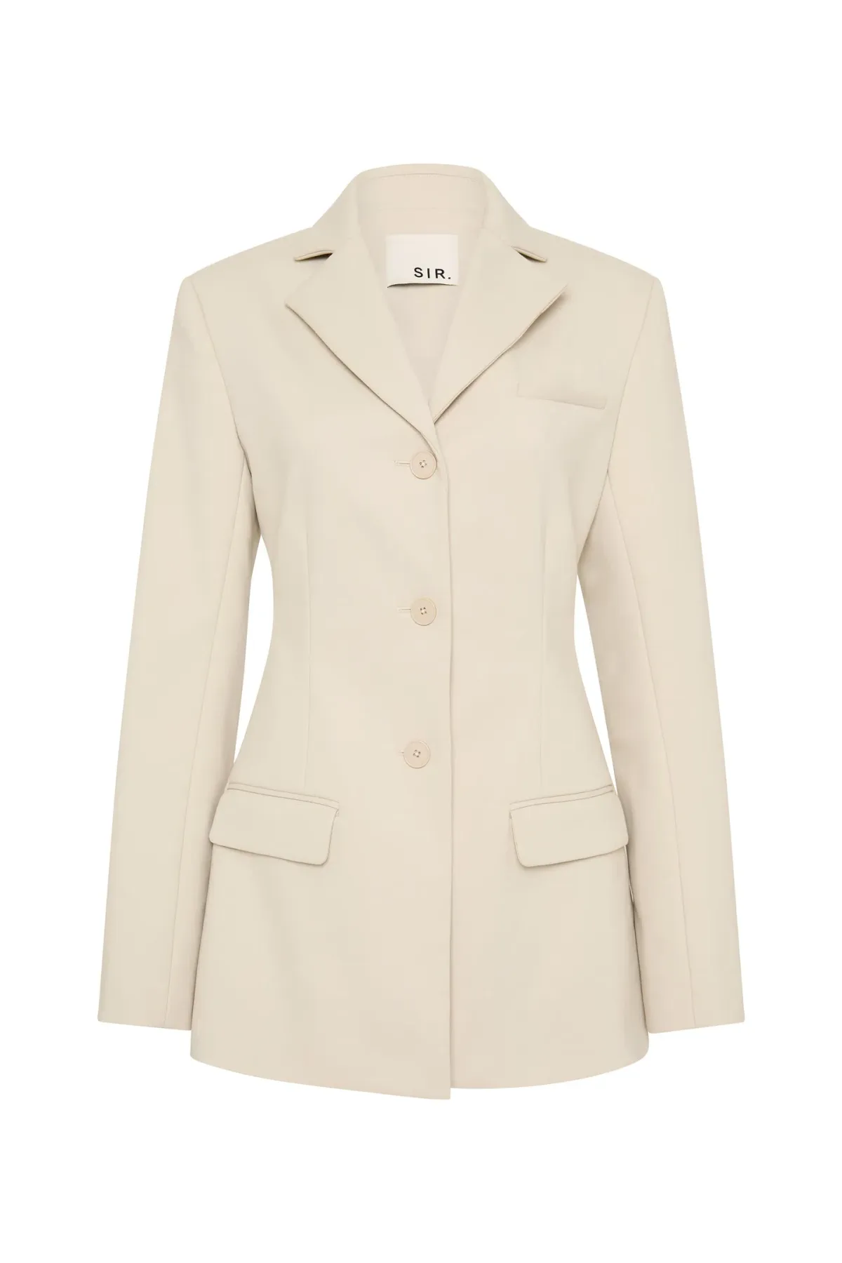Sir The Label Musee Contoured Blazer Ecru Size 3 / AU 12 - Image 3