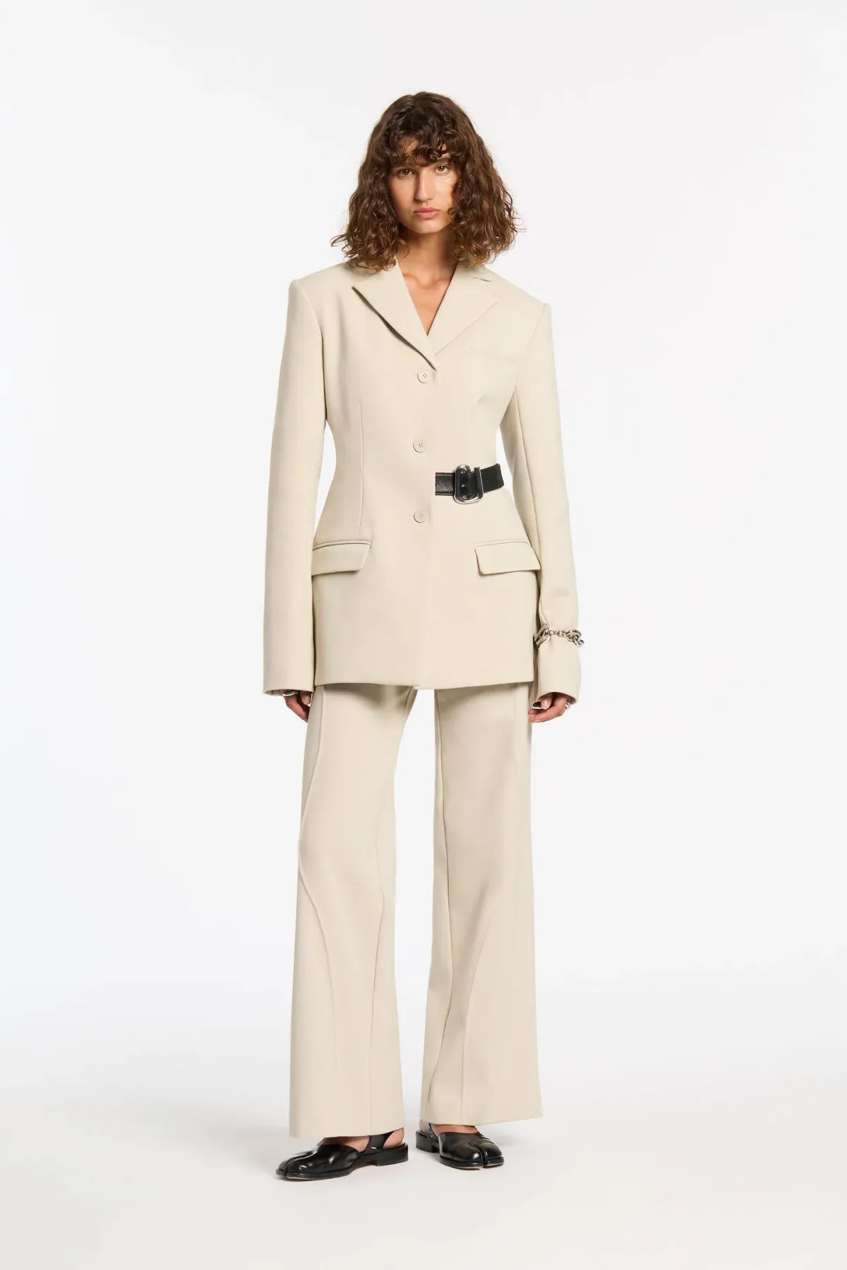 Sir The Label Musee Contoured Blazer Ecru Size 3 / AU 12 - Image 1