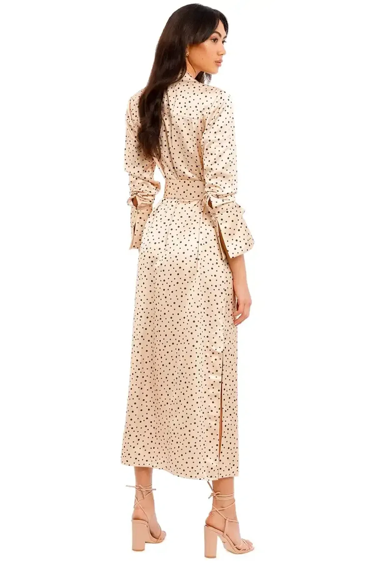Significant Other Amara Dress in Cream Black Polka Size 10 - Image 4