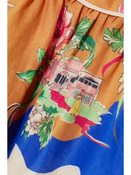 Zimmermann Alight Picnic Midi Dress Nautical Map size 12 for rent on The Volte - image 4