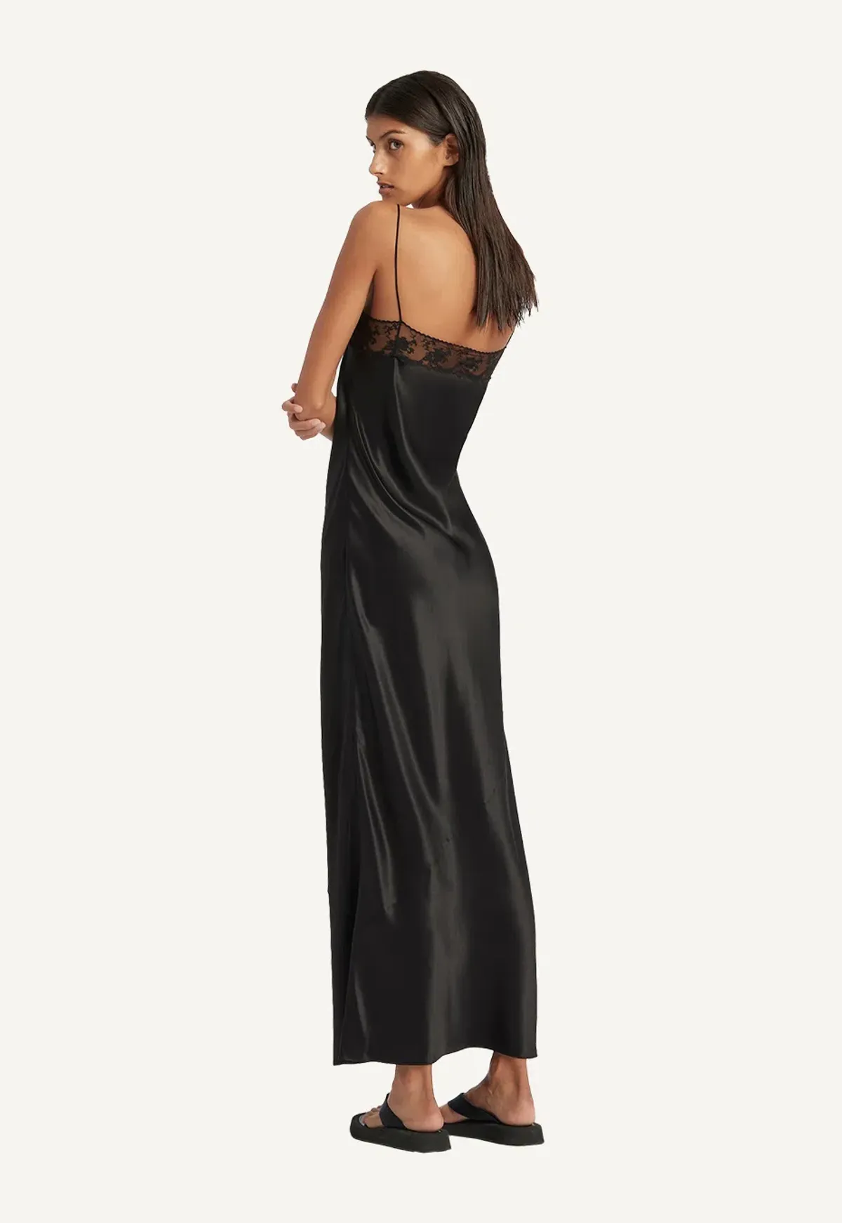 Sir the Label Willa Bias Midi Dress Black Size 0 / AU 6 - Image 3