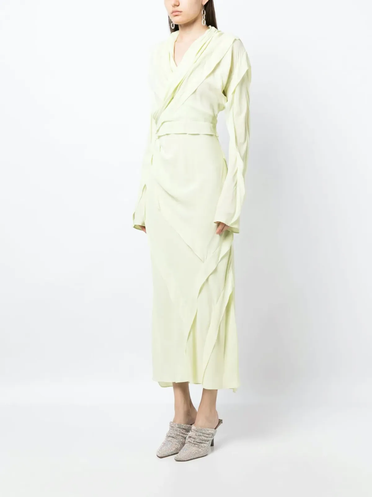 Rachel Gilbert Delfy Sleeve Midi Dress Seafoam Size 0 / AU 6 - Image 1
