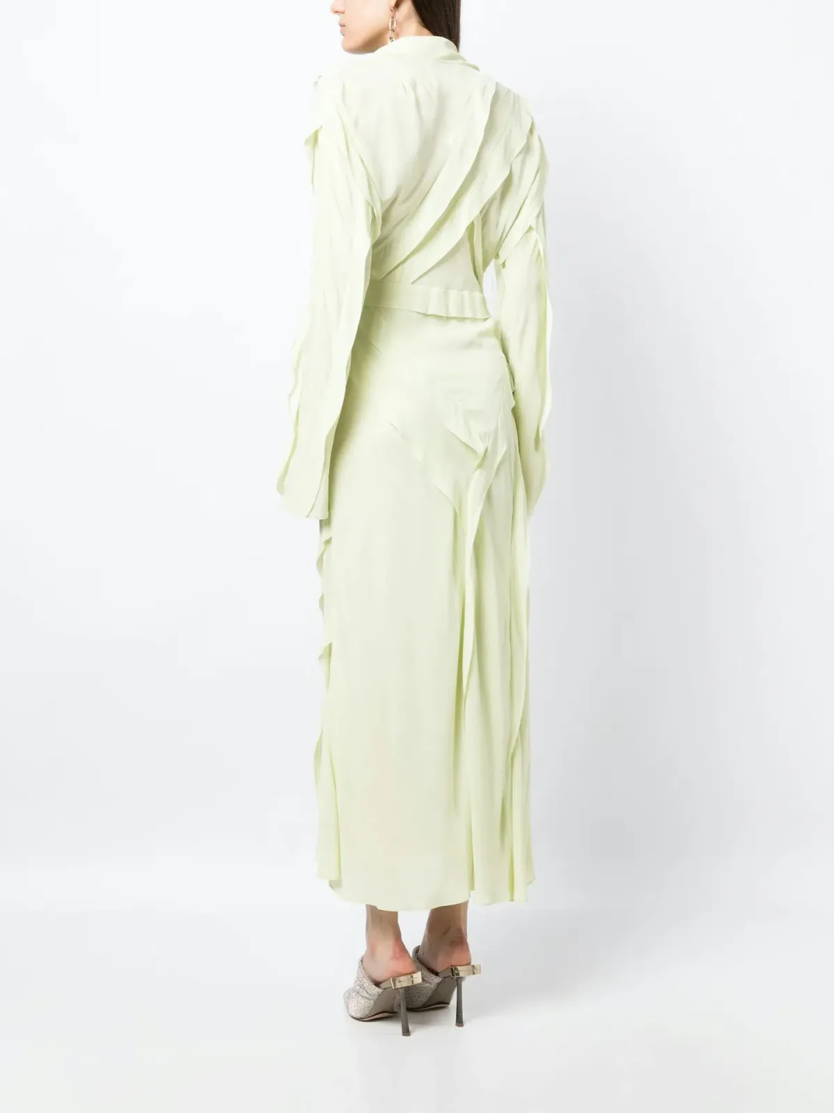 Rachel Gilbert Delfy Sleeve Midi Dress Seafoam Size 0 / AU 6 - Image 3