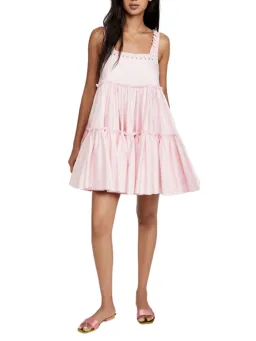 Aje Hushed Mini Dress Pink Size AU 12 for rent on The Volte - image 1
