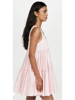 Aje Hushed Mini Dress Pink Size AU 12 for rent on The Volte - image 3