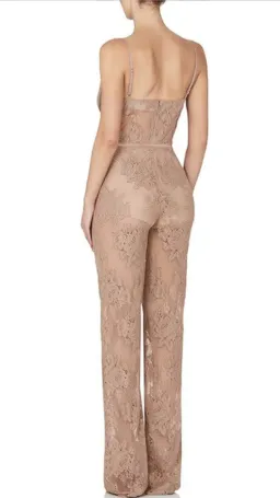 MISHA Hayden Lace Pantsuit Mocha Brown Size 8 for rent on The Volte - image 2