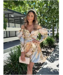 Zimmermann Luminosity Drape Mini Dress Size 0P / AU 6 for rent on The Volte - image 2