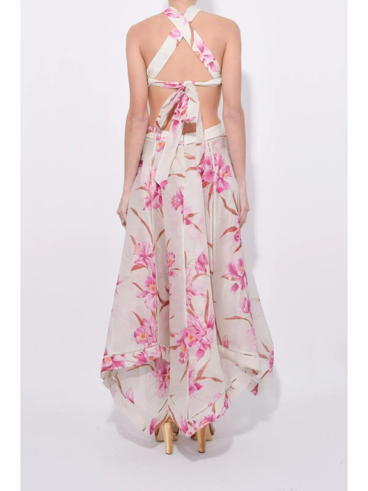 Zimmermann Corsage Halter Dress Floral Size 1 / AU 8 - Image 2