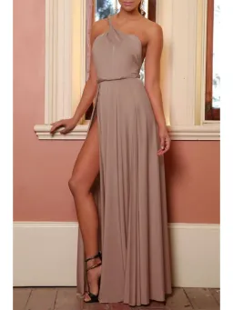 Abyss By Abby Vamp Gown in Gold Size AU 8 for rent on The Volte - image 1