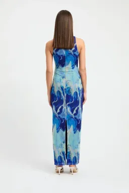 Kookai Banks Dress Multi Blue Size 8 for rent on The Volte - image 2