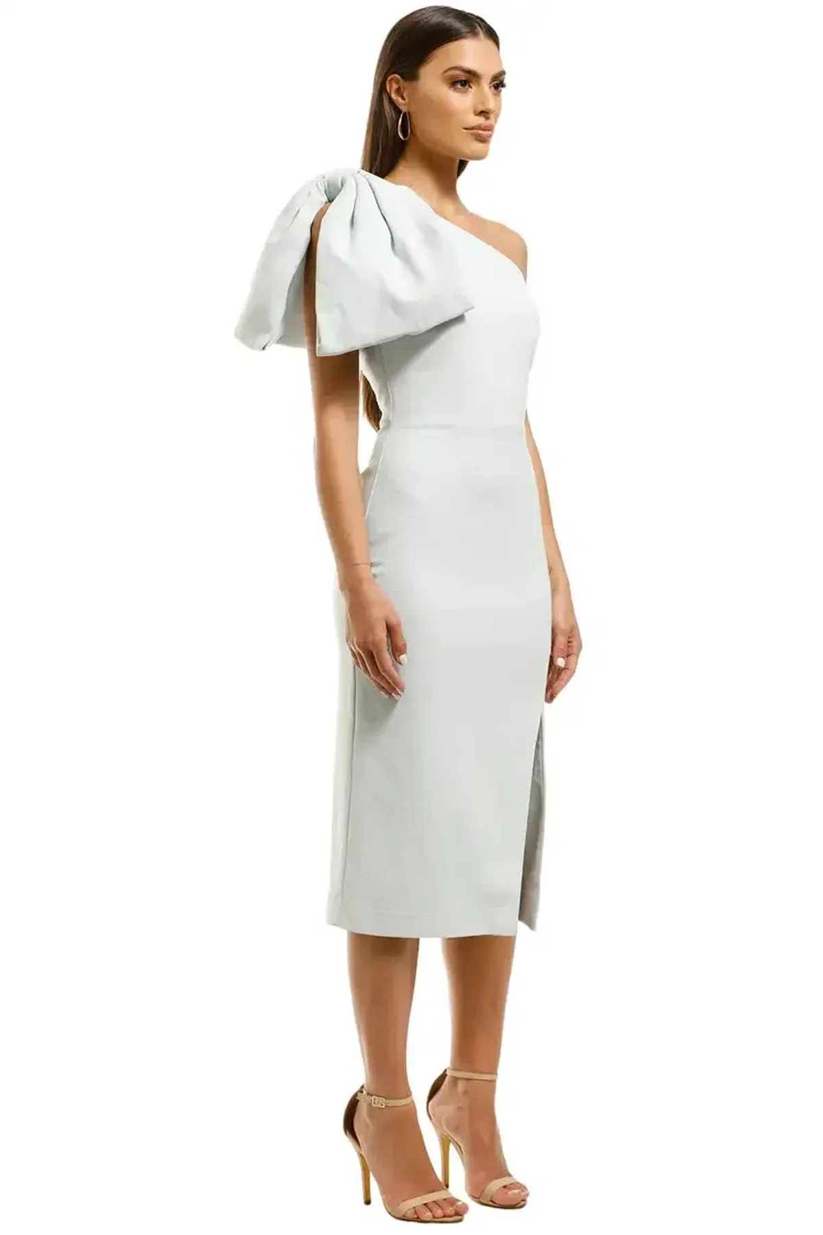 Rebecca Vallance Hamptons Midi Bow Dress in Blue Size 10 - Image 2