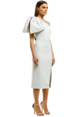 Rebecca Vallance Hamptons Midi Bow Dress in Blue Size 8 for rent on The Volte - image 2