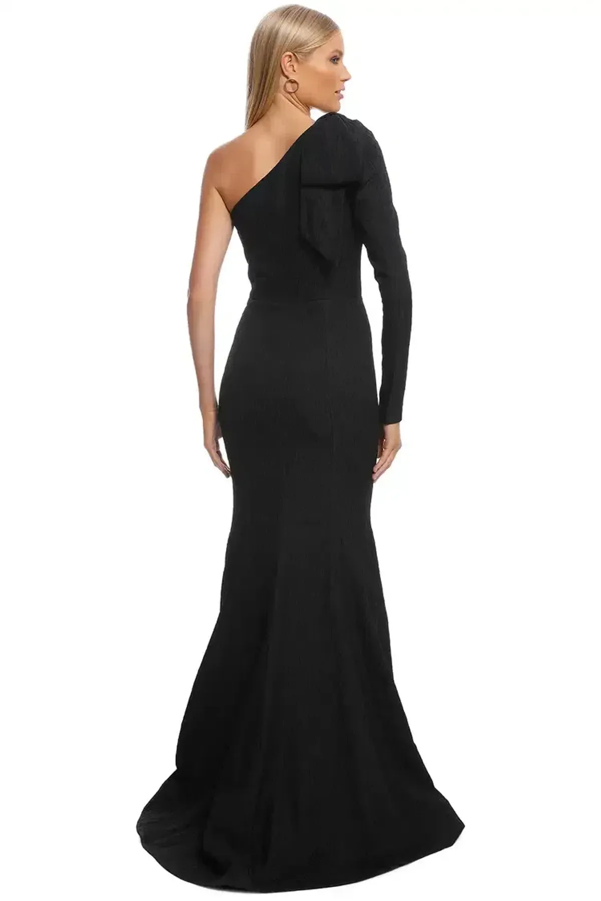 Rebecca Vallance Harlow Bow Gown in Black Size 10 - Image 3