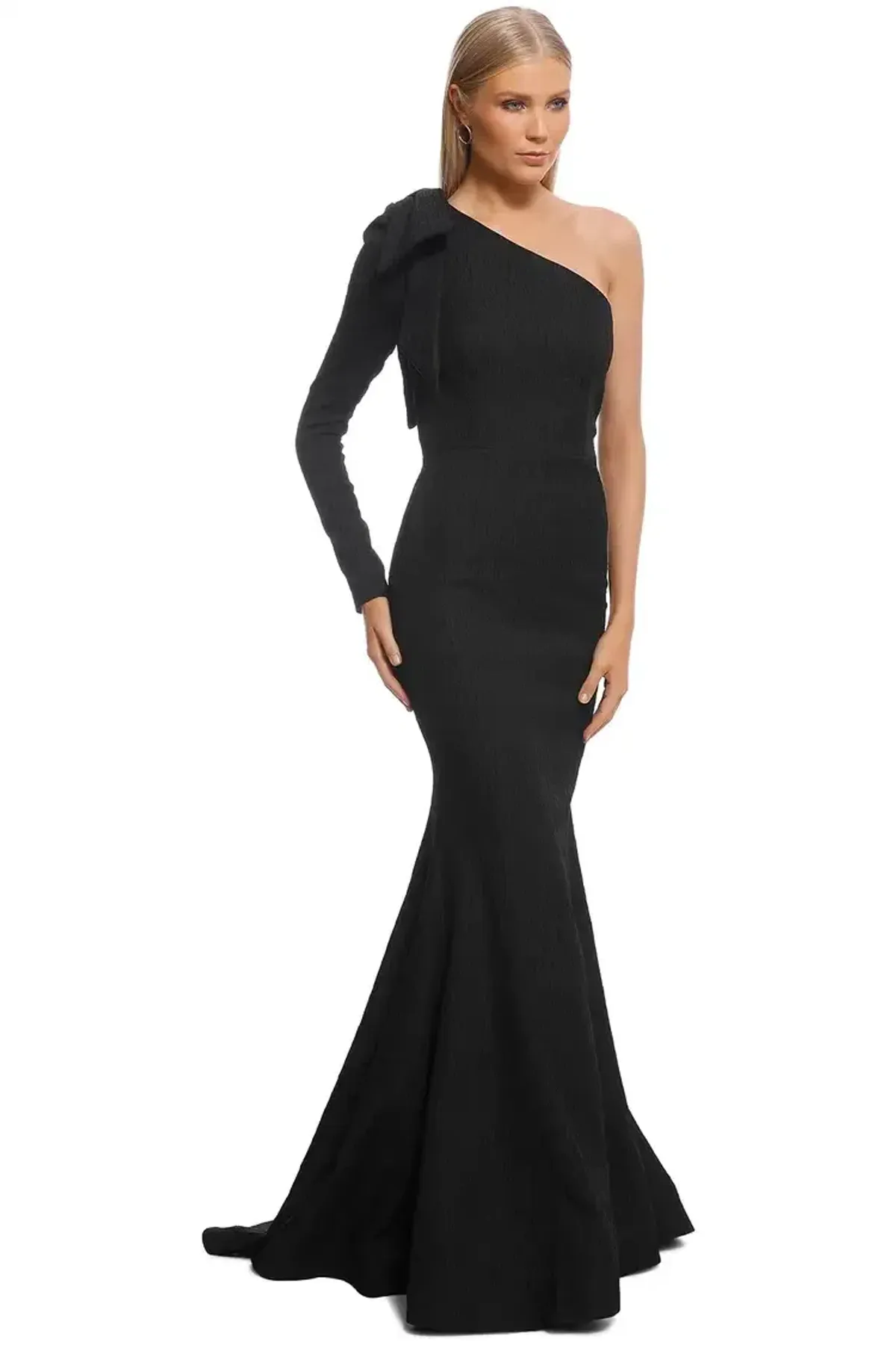 Rebecca Vallance Harlow Bow Gown in Black Size 10 - Image 2