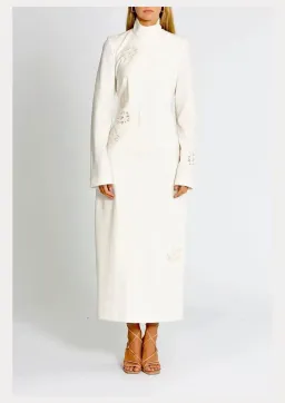 Camilla and Marc Viola Midi Dress Cream Size 8 for rent on The Volte - image 1