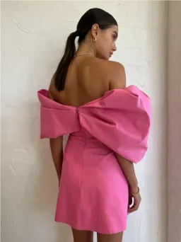 Rachel Gilbert Xavier Mini Dress Pink Size 3 / AU 12 for rent on The Volte - image 3