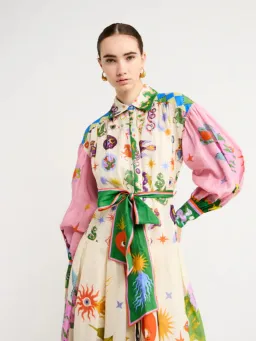 Alemais Seeker Shirt Dress Print Size AU 6 for rent on The Volte - image 3