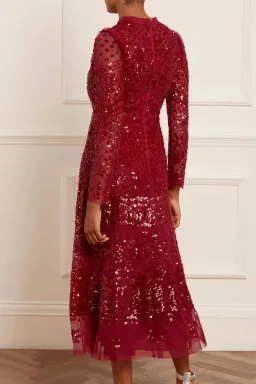 Needle and Thread Aurora Ballerina Dress Red Size 10 for rent on The Volte - image 3