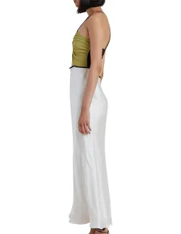 Bec & Bridge Carmen Pleated Bodice With Cut Out Detail Maxi Dress Multi Size 10 for rent on The Volte - image 5