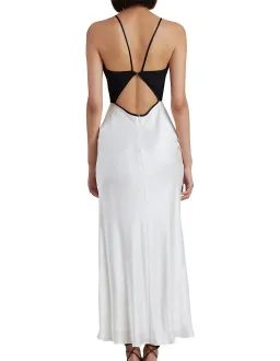 Bec & Bridge Carmen Pleated Bodice With Cut Out Detail Maxi Dress Multi Size 10 for rent on The Volte - image 6