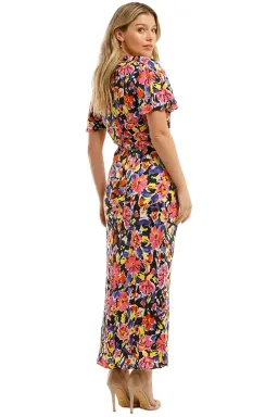 Rebecca Vallance Soho SS Midi Dress Floral Size 12 for rent on The Volte - image 3