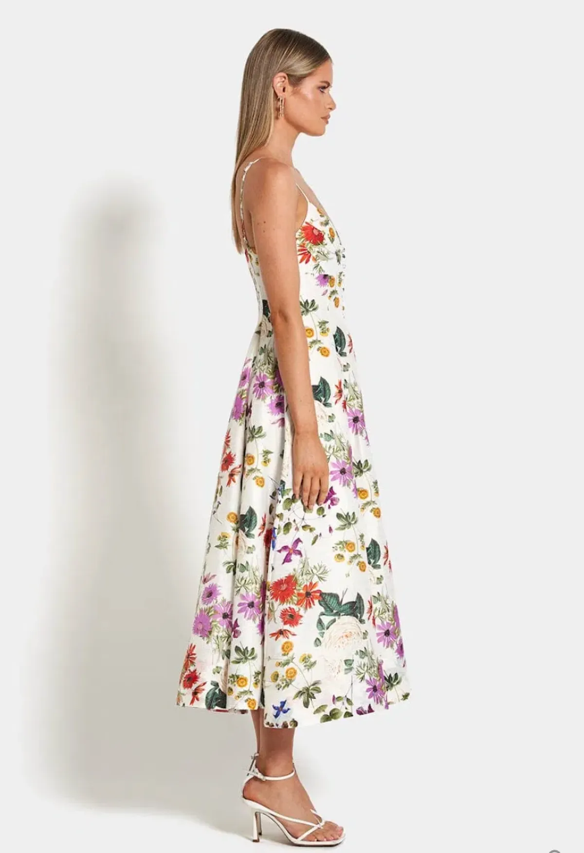 Sofia The Label Evie Midi Dress in Enchanted Floral Size 8 - Image 2
