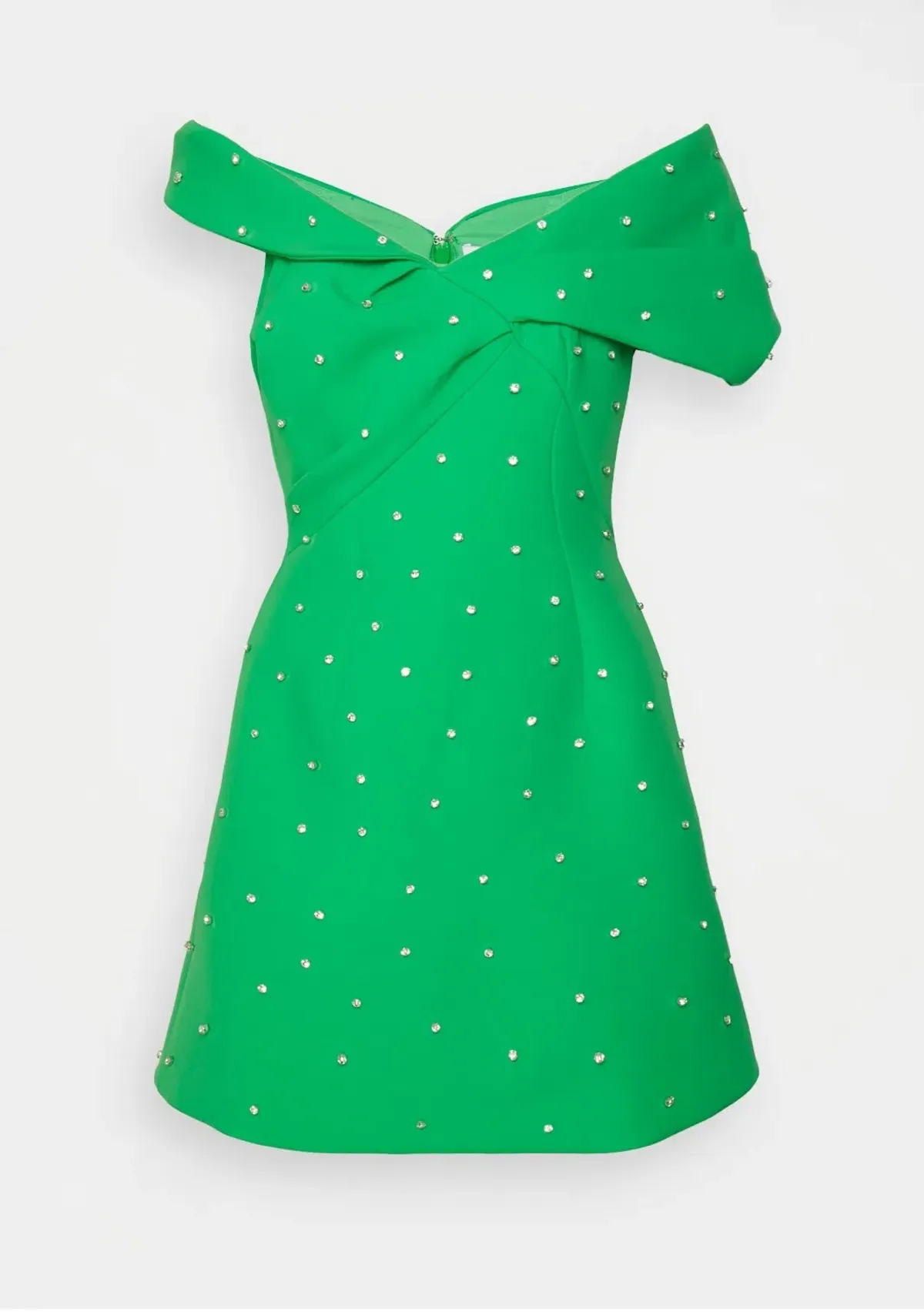 Rachel Gilbert Matteo Beaded Mini Dress Green Size 4/AU14 - Image 5