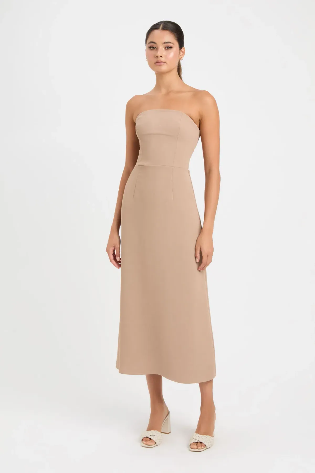 Kookai Alpha Strapless Dress Nude Size 6 - Image 1