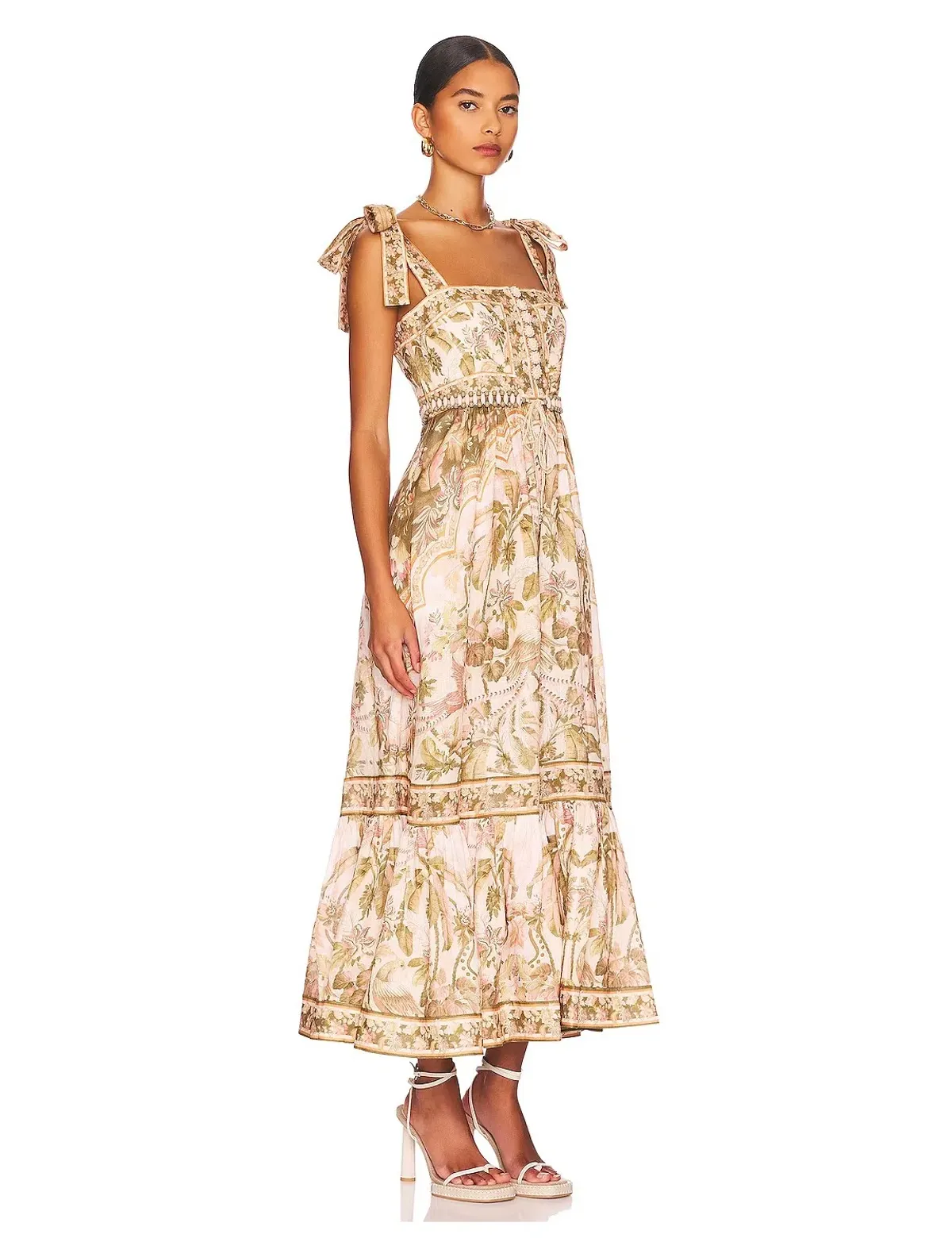 Zimmermann Lyre Bird Picnic Dress Print Size 2 / AU 12 - Image 3