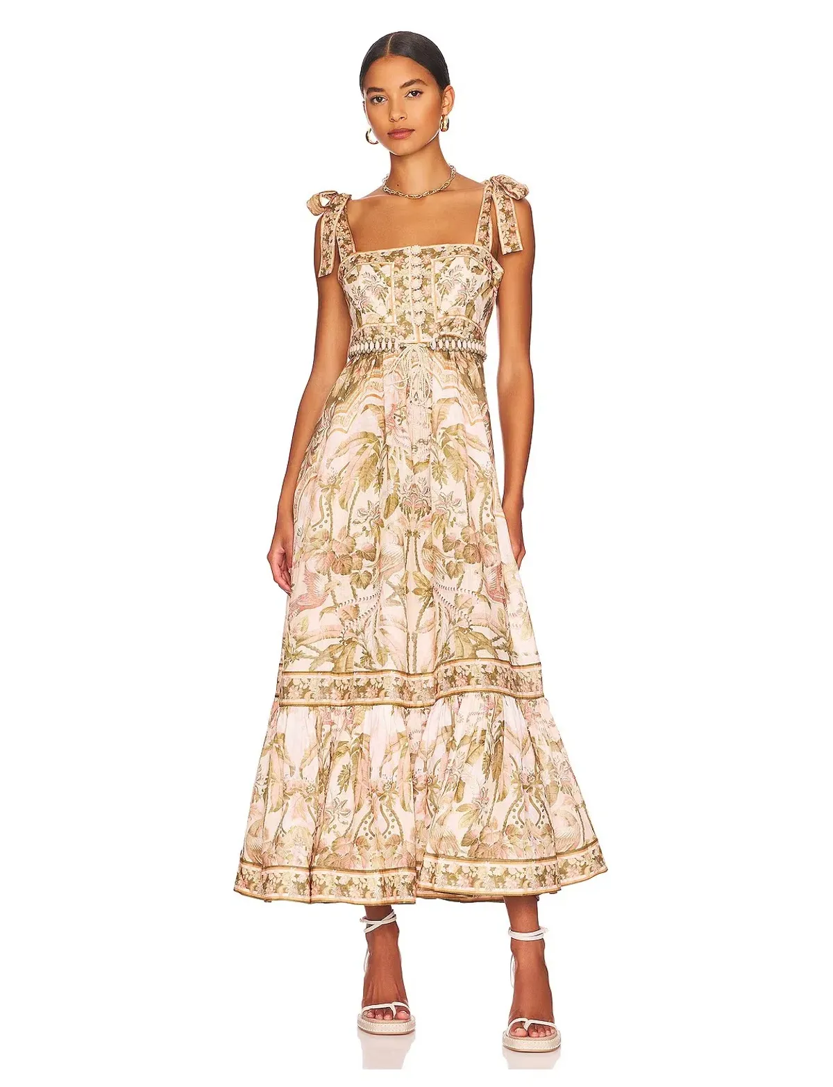 Zimmermann Lyre Bird Picnic Dress Print Size 2 / AU 12 - Image 1