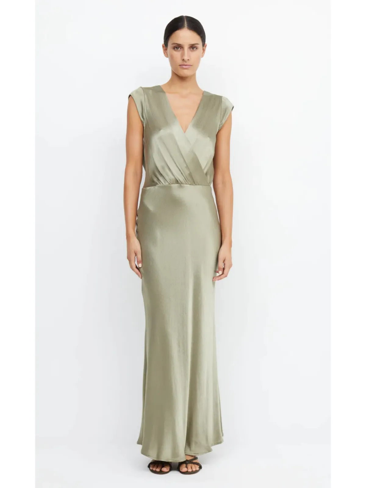 Bec & Bridge Moon Dance Maxi Dress Sage Size AU 16 - Image 1