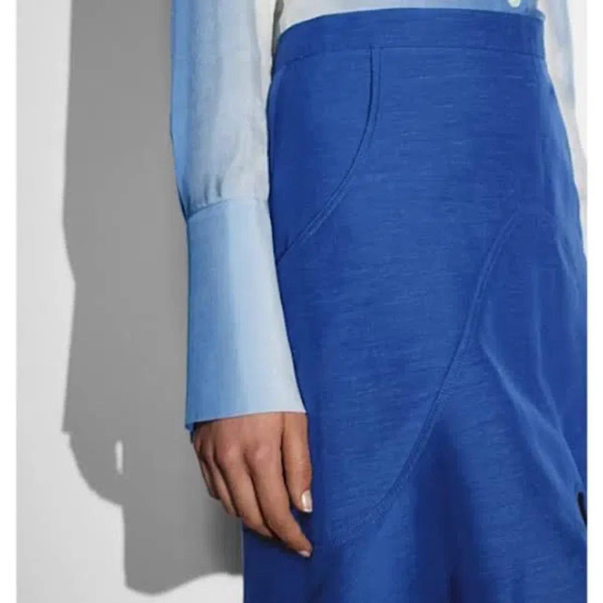 Witchery X Ellery A-line Mini Skirt Ultra Blue Size AU 14 - Image 3